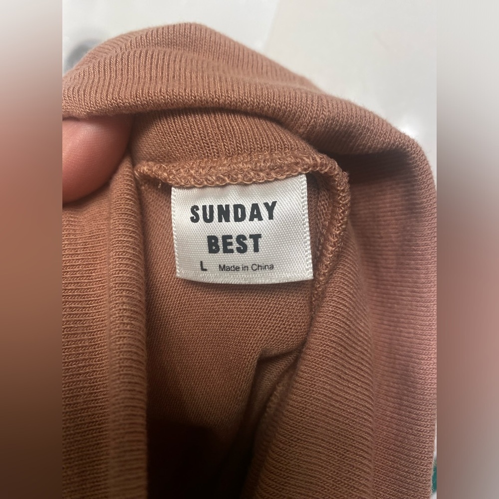 Aritzia Sunday Best Turtleneck Long Sleeve Top size L - Picture 3 of 5